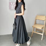 【FIRST MOOD】ハーフジップウエストドロストバルーンワンピース | GeeRA | 詳細画像7 