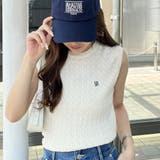 【nelliy.】ケーブル編みワンポイント刺しゅうノースリーブニット | GeeRA | 詳細画像23 