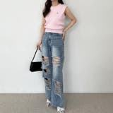 【nelliy.】ケーブル編みワンポイント刺しゅうノースリーブニット | GeeRA | 詳細画像8 