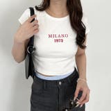 【nelliy.】刺しゅうロゴコンパクトTシャツ | GeeRA | 詳細画像4