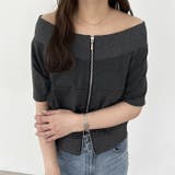 【nelliy.】ＺＩＰオフショルカットソー | GeeRA | 詳細画像3 