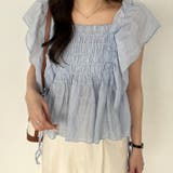 【nelliy.】フリルシャーリングブラウス | GeeRA | 詳細画像3