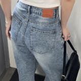 【nelliy.】オリジナルパットダメージワイドデニム | GeeRA | 詳細画像4 