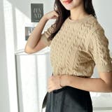 ケーブル編みサマーニットトップス | GeeRA | 詳細画像19 