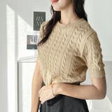 ケーブル編みサマーニットトップス | GeeRA | 詳細画像20 