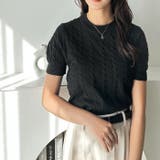 ケーブル編みサマーニットトップス | GeeRA | 詳細画像8 