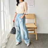 前後2WAYキャンディスリーブ半袖シアーブラウス | GeeRA | 詳細画像7