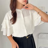 アイボリー | ティアード袖ブラウス | GeeRA