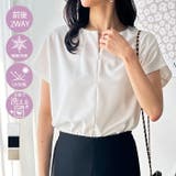 前後2WAYハーフジップTブラウス | GeeRA | 詳細画像1