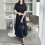 ネイビー（フレア） | 【Ｕ．Ｓ． ＰＯＬＯ ＡＳＳＮ．】（選べるデザイン）ワンポイント刺しゅうポロ衿ワ… | GeeRA