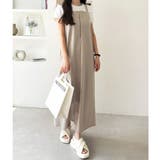 ベージュ | ハーフジップキャミワンピース | GeeRA