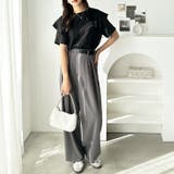 ラッフルショルダー表面感カットソー | GeeRA | 詳細画像15