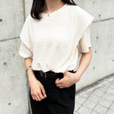 ラッフルショルダー表面感カットソー | GeeRA | 詳細画像12