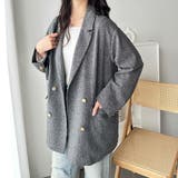 オーバーサイズダブルテーラードジャケットコート | GeeRA | 詳細画像2 