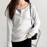 前後2WAYシアースラブヘンリーネックカットソー | GeeRA | 詳細画像7