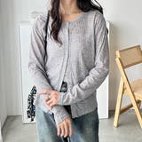 カーデにもなる前後２ＷＡＹシアーリブトップス | GeeRA | 詳細画像17 