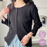 メニーボタンランダムリブトップス | GeeRA | 詳細画像1 