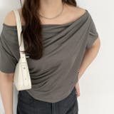 チャコール | 【nelliy.】スラブシアーオフショルトップス | GeeRA