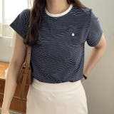 【nelliy.】ボーダー配色Ｔシャツ | GeeRA | 詳細画像2 