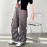 グレー | 【FIRST MOOD】サイドリボンカーゴパンツ | GeeRA