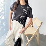 リボン風コート刺しゅうTシャツ | GeeRA | 詳細画像29