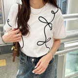 リボン風コート刺しゅうTシャツ | GeeRA | 詳細画像6