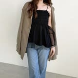 【YOUING.】チュールドッキングサマーニットキャミソール | GeeRA | 詳細画像4