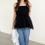 【YOUING.】チュールドッキングサマーニットキャミソール | GeeRA | 詳細画像6