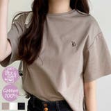 【YOUING.】アナグラムロゴ刺しゅうTシャツ | GeeRA | 詳細画像1