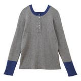 レイヤード風ヘンリーネックリブニットトップス | GeeRA | 詳細画像26 