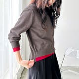 フェイクレイヤードクルーネックカーデ | GeeRA | 詳細画像5 