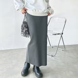 チャコール | キレイめシルエットで動きやすい！スポンディッシュニットスカート | GeeRA
