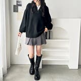 スキッパーポロ衿ニットトップス | GeeRA | 詳細画像8 