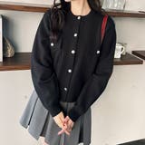 ロングシーズン使える！ゴールド調ボタンニットカーディガン | GeeRA | 詳細画像18 