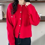 ロングシーズン使える！ゴールド調ボタンニットカーディガン | GeeRA | 詳細画像29 