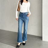 センターシームフレアデニムパンツ | GeeRA | 詳細画像15 