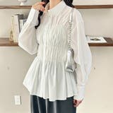 シャーリングビスチェデザインシャツ | GeeRA | 詳細画像9 