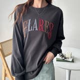 チャコール | 【FIRST MOOD】カラフルパッチロゴロンT | GeeRA