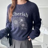 【FIRST MOOD】フラワー刺しゅうシャギーニット | GeeRA | 詳細画像2 