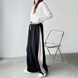 【FIRST MOOD】配色デザインボリュームスウェットパンツ | GeeRA | 詳細画像5 