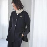 【２点セット】ペプラムジャケットテーパードパンツセットアップスーツ | GeeRA | 詳細画像15 