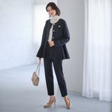 【２点セット】ペプラムジャケットテーパードパンツセットアップスーツ | GeeRA | 詳細画像20 