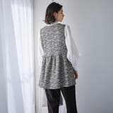 入学・卒業にも！華やかニットツイードペプラムジレベスト | GeeRA | 詳細画像5 