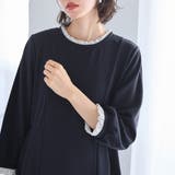 【２点セット】バイカラーフリル衿ブラウスセットアップ | GeeRA | 詳細画像8 