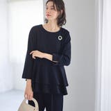   【2点セット】ペプラムティアードブラウスセットアップ   | GeeRA | 詳細画像2 