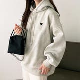 ハート刺しゅう裏起毛スウェットパーカー | GeeRA | 詳細画像28 