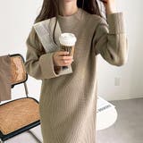 裾ファスナースリットニットワンピース | GeeRA | 詳細画像22 