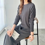 チャコール（クルーネック） | 全骨格対応！選べるネックジャガードワンピ | GeeRA