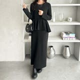 楽ちん！ペプラムデザインワンピース | GeeRA | 詳細画像10 