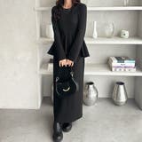 楽ちん！ペプラムデザインワンピース | GeeRA | 詳細画像11 